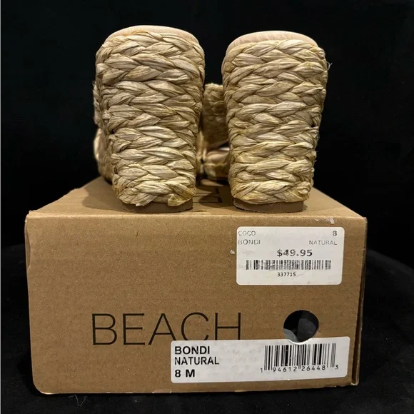 NWT Matisse Beach Bondi Raffia Sandal - Picture 5 of 5